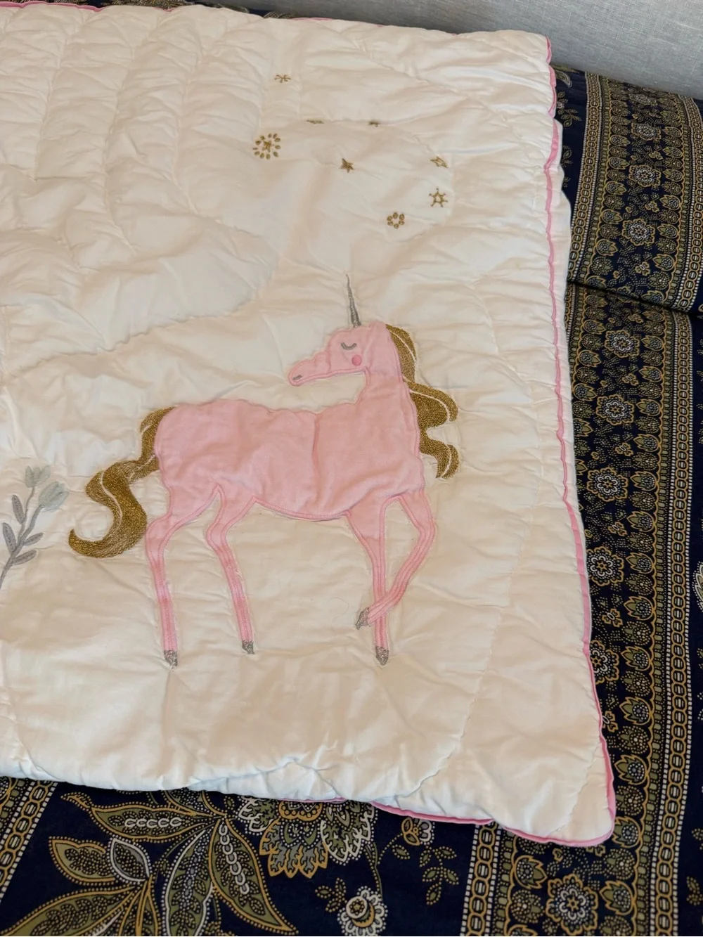 Pottery barn kids unicorn euro sham